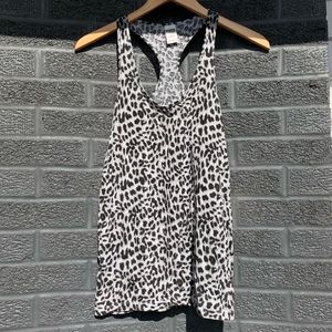 Pink VS leopard tank top